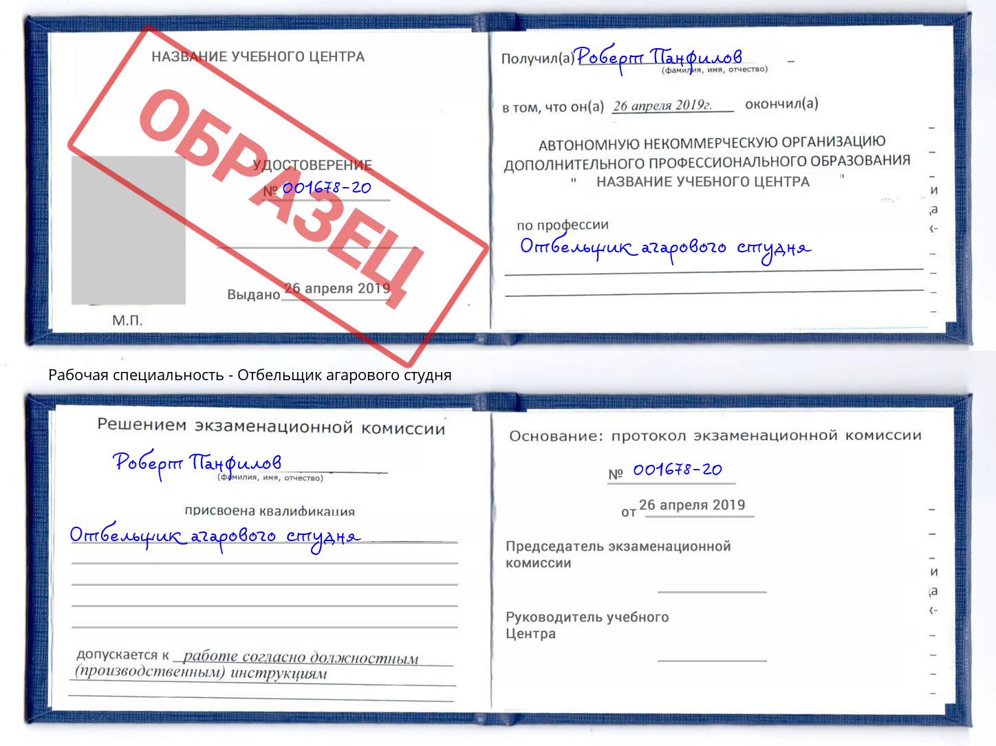 Отбельщик агарового студня Железногорск (Курская обл.)